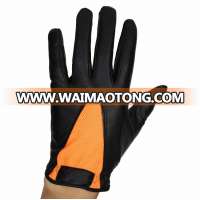 Fashion Design Regular Sizes Left Hand Black Goatkin Cabretta Leather Golf Glove