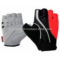 Synthetic Leather Padded Weight Lifting Fitness -Gloves