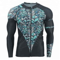 New High Quality Long Sleeves MMA Rash Guard For Men